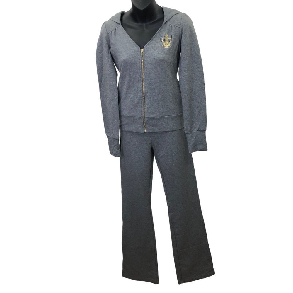 GUESS ZIP HOODIE‎ & STRAIGHT LEG SWEAT PANTS SET   Sm NWT